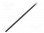 Osłona krawędzi; poliolefin; L: 1,2m; czarny; H: 6mm; z klejem; TPEM