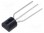 Tranzystor: N-MOSFET; unipolarny; 60V; 110mA; Idm: 1A; 0,4W; TO92