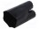 Cable breakout; 125/52mm; black; Diam.after shrinking: 46/22mm