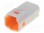 Gniazdo; przewód-płytka; męskie; JWPF; 2mm; PIN: 3; THT; 100V; 3A