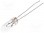 Glühlampe: miniatur; 12V; 80mA; Glaskolben: T1 1/4; Ø:4,2mm