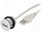 Gniazdo USB 2.0 A/A; 22mm; IP20; Kolor: srebrny; -25÷70°C