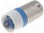 Lampka LED; niebieski; BA9S; 24V