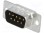 D-Sub; PIN: 9; Stecker; männlich; Drehkontakte; Löten; vergoldet