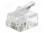 Steckverbinder: RJ12; Stecker; PIN: 4; 6p4c; für Leitungen