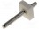 Buchse; Leitung-Platte; 5/7,5mm; PIN: 1; THT; 250V; 5A; verzinnt