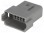 Connector: wire-wire; DT; plug; male; PIN:12; Locking: latch; grey