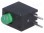 LED; w obudowie; Il.diod:1; 3mm; THT; zielony; 8-20mcd; 60°