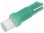 Lampka LED; zielony; T5; 3,5(typ)lm; Il.diod:1; 0,24W; 140°