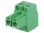 Pluggable terminal block; plug; female; 3.5mm; ways:2; 11A; green
