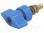 Zacisk laboratoryjny; niebieski; 1kVDC; 63A; 58mm; Gwint: M6