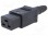 Steckverbinder: zur AC-Stromversorgung; IEC 60320; C19 (J); 16A