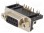 D-Sub; PIN: 9; Buchse; weiblich; 9,4 mm-Standard; mit 90°-Winkel