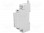 Gehäuse: für DIN-Schiene; X:18,1mm; Y:90,2mm; Z:57,5mm; ABS; grau