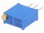 Potencjometr: montażowy; wieloobrotowy; 50Ω; 500mW; THT; ±10%