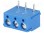 Terminal block; 5mm; straight; 2.5mm2; ways:3; 16A; H:9mm; blue