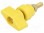 Laboratory clamp; yellow; 1kVDC; 100A; 81mm; Plating: brass