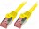 Patch cord; S/FTP; 6; stranded; Cu; LSZH; yellow; 0.5m; 27AWG