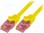 Patch cord; U/UTP; 6; linka; Cu; LSZH; żółty; 10m; 24AWG