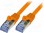Patch cord; S/FTP; 6a; stranded; Cu; LSZH; orange; 1m; 26AWG