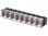 Klemmleiste; 10mm; mit Schutz; gerade; Wege:8; verzinnt; 20A; 300V