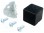 Angle bracket; for profiles; Width of the groove:8mm; aluminium