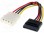 Adapter; SATA plug, PC socket Molex; 0.15m