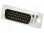 D-Sub HD; PIN: 26; Stecker; männlich; Stanzkontakte; Löten; schwarz