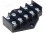 Listwa zaciskowa; tory:5; zacisk śrubowy; 4mm2; czarny; 400V