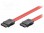 Cable: SATA; both sides, eSATA L-Type plug; 0.5m; Colour: red