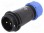 Złącze: okrągłe; wtyk; męskie; PIN: 2; IP68; SP21; 4,5÷7mm; 30A; 500V