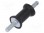 Vibrationsdämpfer; M6; Ø: 20mm; Gummi; L: 30mm; L. Gewinde: 18mm