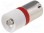 Lampka LED; czerwony; BA9S; 230V
