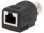 Adapter; RJ45 gniazdo, M12 gniazdo żeńskie; PIN:4; proste; max5mm