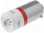 LED lamp; red; BA9S; 28V; No.of diodes:1