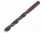 Drill bit; for metal; Ø: 9.5mm; L: 125mm; HSS; bulk,industrial