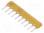 Resistor network: X; THT; 1.2kΩ; ±2%; 0.2W; No.of resistors: 9; 100V