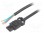 Kabel zasilający; 120÷230VAC; czarny; 3m