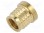 Wkładka gwintowana; mosiądz; M8; BN 37901; Dł: 10,1mm; do plastiku