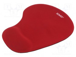 Mouse pad; red; Features: gel