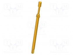 Igła testowa; Ugięcie sprężyn: 4mm; 5,3mm; 8A; CuBe; złocony; 1,5N