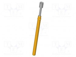 Igła testowa; Ugięcie sprężyn: 4mm; 5,3mm; 8A; CuBe; rodowane; 1,5N