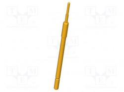 Prüfnadel; Arbeitshub: 4mm; 8mm; 8A; CuBe; vergoldet; Ø: 0,8mm; rund