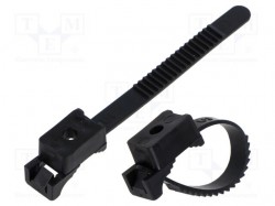 Uchwyt paskowy; L: 80mm; 100szt; -15÷80°C; StrapLock; PE; Ø: 20mm