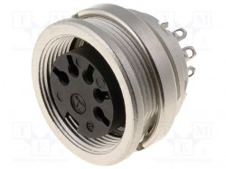 Connector: circular; Series: C091A; female; socket; silver plated