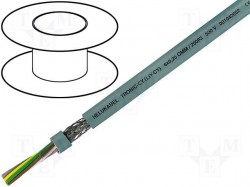 Kabel; 24x0,14mm2; ekranowany; PVC; szary; 350V; LiY-CY