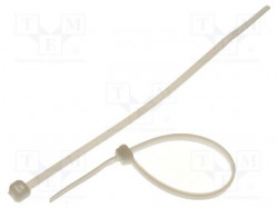 Cable tie; L: 150mm; W: 3.6mm; polyamide; 176.5N; natural; Ømax: 36mm