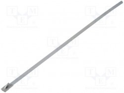 Kabelbinder; L:200mm; W:4,5mm; Edelstahl; Stahl; Ømax:50mm