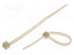 Cable tie; L: 75mm; W: 2.4mm; polyamide; 78.5N; natural; Ømax: 15mm