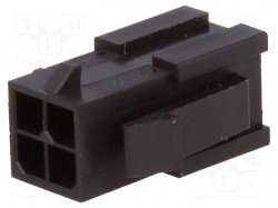 Złącze: przewód-przewód; wtyk; męskie; PIN: 4; Micro-Fit 3.0; 3mm